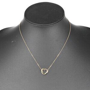 CARTIER Trinity heart Necklace K18 Gold/YG PG WG 4.19g Women